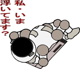 A mutter from the universe.Do you hear? sticker #7074581