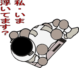 A mutter from the universe.Do you hear? sticker #7074581
