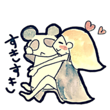 Yuruhuwa-girls sticker #7075819