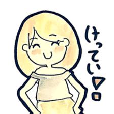 Yuruhuwa-girls sticker #7075838