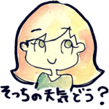 Yuruhuwa-girls sticker #7075845