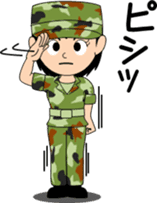 Camouflage Girl sticker #7076570