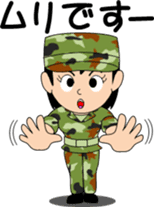 Camouflage Girl sticker #7076573