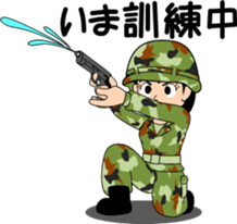 Camouflage Girl sticker #7076577