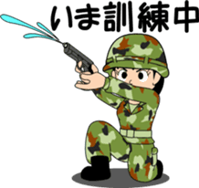 Camouflage Girl sticker #7076577