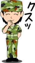 Camouflage Girl sticker #7076578