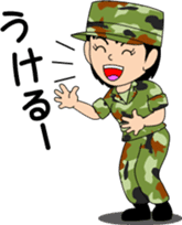 Camouflage Girl sticker #7076579