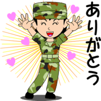 Camouflage Girl sticker #7076581