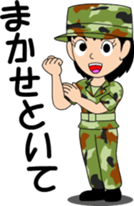 Camouflage Girl sticker #7076582