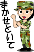 Camouflage Girl sticker #7076582