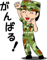 Camouflage Girl sticker #7076587