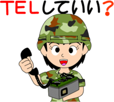 Camouflage Girl sticker #7076592