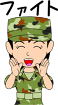 Camouflage Girl sticker #7076593