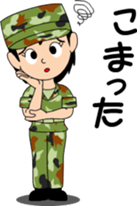 Camouflage Girl sticker #7076594