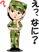 Camouflage Girl sticker #7076596