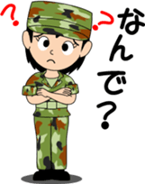 Camouflage Girl sticker #7076597