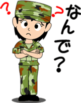 Camouflage Girl sticker #7076597