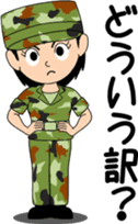 Camouflage Girl sticker #7076598