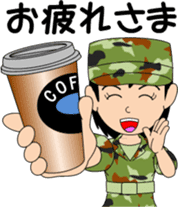 Camouflage Girl sticker #7076606