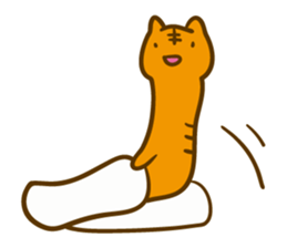 Long cats sticker #7076850