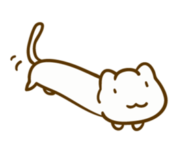 Long cats sticker #7076852