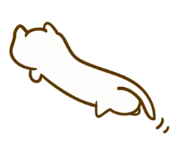 Long cats sticker #7076853