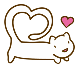 Long cats sticker #7076856