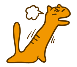 Long cats sticker #7076857