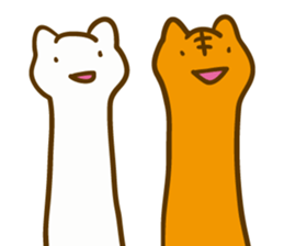 Long cats sticker #7076884