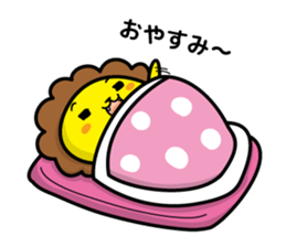 lion and daily life sticker #7076935