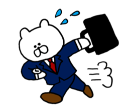 Heartwarming bear and chick. Basic. sticker #7077154