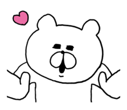 Heartwarming bear and chick. 4. sticker #7077297