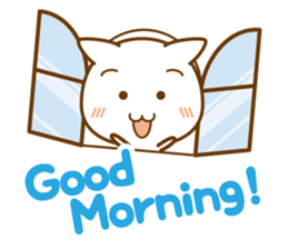 Everyday conversation borrowed cat hand sticker #7077641