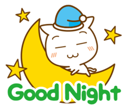 Everyday conversation borrowed cat hand sticker #7077654