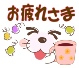 Smiley of a pastel style cat sticker #7077681