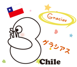 "Thank you" of the world sticker #7077727