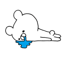 White Polar Bear. sticker #7077927