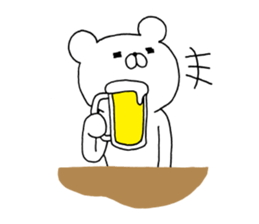 White Polar Bear. sticker #7077942