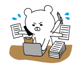 White Polar Bear. sticker #7077951