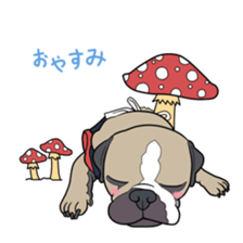 mushroom & dogs. sticker #7078009
