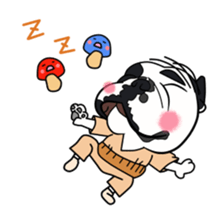 mushroom & dogs. sticker #7078010