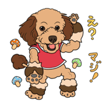 mushroom & dogs. sticker #7078017