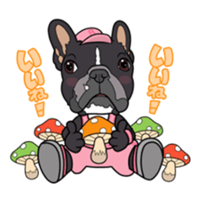 mushroom & dogs. sticker #7078018
