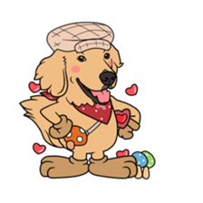 mushroom & dogs. sticker #7078020