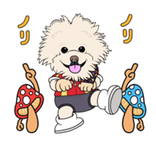 mushroom & dogs. sticker #7078021