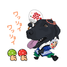 mushroom & dogs. sticker #7078029
