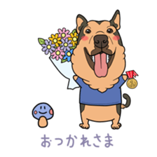 mushroom & dogs. sticker #7078036