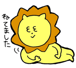 loose lion life sticker #7078656