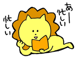 loose lion life sticker #7078660