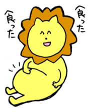 loose lion life sticker #7078675
